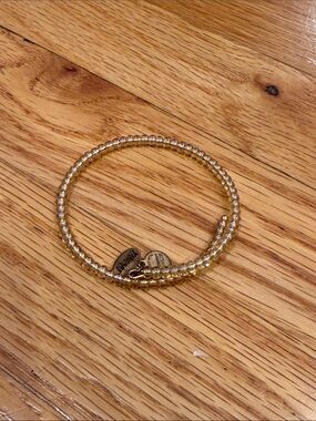 Alex and Ani Gold Beaded Wrap Bracelet